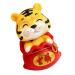 ORFOFE Digital Dash 1pc Year of The Tiger Bobble Head Ornament Crafts Office Resin Shake Your Head Red Fengshui Statue Red 1 6X6X9.5CM