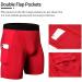 WRAGCFM Men's Compression Shorts with Pockets - Red, Medium | Running, Workout, Active Underwear - Buy Online on SooperMarket.com