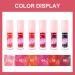 6 Color Lip Tint Stain Set - Matte Velvet & Watery Lip Stain with Moisturizing Plumping Effects - Shimmery Mini Liquid Lipstick - Waterproof, Long-Lasting Lip Color Makeup - Buy Online on SooperMarket.com
