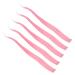 Colorful Lop Ears Wig Colorful Straight Hair Extensions Girls Daily Prom Hairpin (Light Pink)