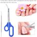 Long Handled Toenail Scissors Clippers Perfect for Thick Toe Nails Easy Reach Handle Unique Design Ergonomic Cuticle Scissor Ingrown Toenail File - Buy Online on SooperMarket.com