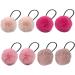 4 Pairs Fur Hair Bobbles for Girls Cute Hair Ties with Fur Ball Elastic Ponytail Holders Hair Band for Girls Hair Accessories - Buy Online on SooperMarket.com
