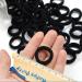 LEBQ 200 Mini Hair Bands for Girls & Babies - Soft Elastic Hair Ties in Black | Perfect for Kids' Hairstyles - Buy Online on SooperMarket.com