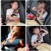 Kids Seatbelt Adjuster & Travel Pillow - Rainbow Pattern | Neck Support & Shoulder Pad for Car Seat & Pushchair - Buy Online on SooperMarket.com