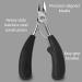 Zizzili Basics Large Toe Nail Clippers for Thick or Ingrown Nails - Easy Grip, Sharp Stainless Steel - Best Pedicure Tool for Seniors - Black Handle - Buy Online on SooperMarket.com