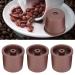 BstXqty 5PCS Coffee Filter Food Plastic Reusable Coffee Capsules Pod Filter Coffee Cups Strainer Suitable for Coffee Accessories Replacement