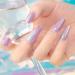 Pearl Shell Glitter Gel Polish - Color Changing Reflective Sparkle Clear Pastel Nail Gel - 7.5ml - UV/LED Cured - Nail Art Manicure - Buy Online on SooperMarket.com