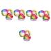 Beavorty 10 Pcs colorful crystal cup acrylic nails glass storage bowl glass bowls monomer dishes with lids nail art cup colored glass monomer acrylic nail liquid nail brush manicure