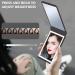 Compact Makeup Mirror Magnifying Mirror with Light Foldable 2-Sided Light Up Travel Mirror USB Rechargeable Compact Mirror 1X and 2X Makeup LED Mirror (Black) - Buy Online on SooperMarket.com