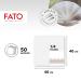 FATO Dry Paper Napkins - Airlaid Textile Effect 50 Pack 40x40 cm 4-Folded Bombay Cappuccino Pattern - Perfect for Dining & Events - Buy Online on SooperMarket.com