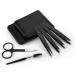 6-Piece YZWW Tweezer Set - Stainless Steel Tweezers for Precision Plucking, Curved Scissors, Brow Brush - Daily Beauty Tool for Eyebrows & Facial Hair - Buy Online on SooperMarket.com