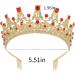 Kamirola Queen Crystal Tiara Headband for Women - Gold Red Wedding Hair Accessory - Buy Online on SooperMarket.com