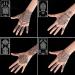 XMASIR 12 Sheets Henna Tattoo Stencils - Glitter Airbrush Temporary Tattoo Stickers - Indian Arabian Self Adhesive Templates - Buy Online on SooperMarket.com