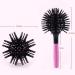 Aaiffey 3D Round Hair Brush for Women - 360 Degree Styling for Thick Curly Hair - Detangling Hairbrush for Wet and Dry Hair - Cows Print - Buy Online on SooperMarket.com