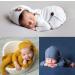 Newborn Baby Photo Shoot Props Crochet Outfit Set - Gray Long Tail Hat and Pants | Photography Accessories for Boys and Girls - Buy Online on SooperMarket.com
