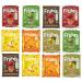 Frubis Tasty Bits Of Crispy Fruit Snacks | 2 x Red Apple | 2 x Green Apple | 2 x Apple and Cinnamon | 2 x Pear | 2 x Mango | 2 x Pineapple - 12 Pack