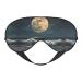 Moon and Sea Print Double-Sided Eye Mask Soft and Light Blocking for Enhancing Sleep Quality