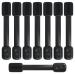 Echocube 8 piece of child locking for cabinet adjustable baby drawer locks with 3m glue baby safety locks for cupboards drawers refrigerator - without drilling (black) FB046 black