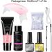 LOUMMRCY PolyGel Nail Kit All-in-One Starter Set for Nail Extensions & Art | 8 Pieces French Nail DIY Kit for Beginners & Home Manicure - Buy Online on SooperMarket.com
