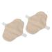 Sanitary Napkins 2PCS Washable Reusable Menstrual Pad Pure Cotton Cloth Pads Breathable Leak Proof Sanitary Pad Universal Leak Proof for Women Skin Color
