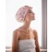 Kitsch Luxe Shower Cap - Blush Dot Design - One Size (Pack of 1) - Buy Online on SooperMarket.com