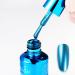 Blue Nail Polish Chrome Metal Nail Varnish Mirror Quick Dry Metallic Effect No UV Needed Nail Art Polish Chrome Nail Polish