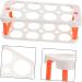 KOMBIUDA Box Egg Carton Eggs Deviled Egg Tray with Lid Kitchen Egg Container Side Door Refrigerator re-usable White 22.3X10.1X8.9CM - Buy Online on SooperMarket.com