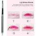 Lip Gloss Brush Compact Small Lip Brush Retractable Retractable Sealing Style Aluminium Material for Home for Beauty Salon - Buy Online on SooperMarket.com