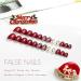 Brishow Christmas Snow Elk Press on False Nails - Red Short Square Fake Nails for Women & Girls (24pcs) - Buy Online on SooperMarket.com