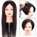 Real Hair Tailor Puppet Female Training Head - 16inch Hair Salon Practice Model for Dyeing & Trimming - Buy Online on SooperMarket.com