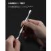 FERYES Elegant Precision Cuticle Pusher & Nail Cleaner - Dual-Ended Cuticle Stick Stainless Steel Cuticle Remover Tool for Flawless Nail Care Silver Type1 - Buy Online on SooperMarket.com