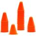 Juvale 50 Pack Mini Orange Cones for Classroom, Traffic Cones, Sports Cones for Soccer, Basketball, Football, Agility, and Footwork Training, Indoor and Outdoor (3 in)
