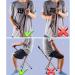 Walking Stick Seat Folding Stool Switch Sticks Three Legged Seat Stick Height Adjustable Aluminum Alloy 5 Gear Adjustment Static Loading 200Kg for Elder Parents Gift - Buy Online on SooperMarket.com