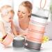 Kaptin Non-Spill Portable Baby Milk Powder Dispenser - BPA Free Snack Container (Pink) | 4 Feeds - Buy Online on SooperMarket.com