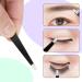 FIVETAS Stainless Steel Flat Tweezers with Case - Precision Eyebrow and Facial Hair Removal Tool for Women & Men (Black) - Buy Online on SooperMarket.com