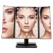 Makeup Vanity Mirror with Lights 1X/2X/3X Magnifying Mirror with 24 High Brightness Dimmable LEDs Lighted Trifold Mirror for Makeup Shaving Dressing Table Vanity Desk/94