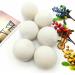 SPORTARC Wool Dryer Balls 6pcs Reusable Organic Fabric Softener Alternative Reduce Wrinkles & static cling Shorten Drying Time - Buy Online on SooperMarket.com