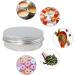 20ml Round Aluminum Doses Set - Empty Screw Lid Cap Containers for Cosmetics Ointments Creams and Candles | Travel-Friendly Tins for DIY Lip Balm & More - Buy Online on SooperMarket.com