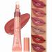 YOUNG VISION Hydrating Liquid Lipstick & Gloss Tint Oil Infused Cushion & Puff Applicators Versatile Nude to Red Shades Labial Liquido & Brillo Labial 03 - Sunset Glow
