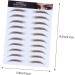 PLAFOPE 5pcs Eyebrow Stickers Brow Shaper Sticker Makeup Stickers Artificial Eyebrow 6d Cosmetic Make up 21x15cm Brown - Buy Online on SooperMarket.com