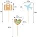 36 Pieces Travel Themed Cupcake Toppers Set Airplane Cupcake Toppers Map Heart Cake Toppers for Travel Themed Baby Shower Party Decorations (Blue and Brown) - Buy Online on SooperMarket.com