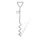 1 X 16" Heavy Duty Ground Spike Stake (40cm) Dog Chains for outside Dog Tie Out Cable Steel Spiral Dog Tether Outdoor Dog Camping Accessories (Stake Only 1 X 40cm) Stake Only 1 X 40cm