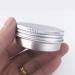 24 Pack 1 Oz Screw Top Aluminum Tin Cans - Storage Jars for Lip Balm, Cosmetic, Candles - Metal Containers with Screw Cap for Salve, Makeup, Tea - Buy Online on SooperMarket.com