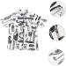 Mikinona Hair Cutting Technician in Hairdressing Overalls Vests for Women Men s Vest Womens Quilted Jacket Hairdresser Uniform Spa Robes Mens Overalls Short Sleeve Work Clothes White Fiber - Buy Online on SooperMarket.com