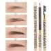 Baluue 2pcs Eeyebrow Pen with Brush Eyebrow Definer Pencil Eyebrow Makeup Long Lasting Waterproof Dark Coffee 3# 1 count (Pack of 1) Dark Coffee 3 - Buy Online on SooperMarket.com