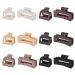 12 Pcs Rectangle Hair Clips Set for Women and Girls - Includes 6 Large Claw Clips for Thick Hair and 6 Small Claw Clips for Thin Hair - Buy Online on SooperMarket.com