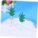 Warmhm 15pcs Fruit Cake Chic Decor Cake Picks Wedding Decor Glittery Leaf Topper Fruit Decor Leaf Cake Topper Reusable Decor Capacillos Para Cupcake Summer Party Pineapple Insert Card - Buy Online on SooperMarket.com