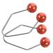 BELLIFFY 1 Pair Dimple Trainer Face Dimples Trainer Dimples Maker Facial Exerciser Face Dimples Shaper Trainer for Dimples Facial Tools Cheeks Clip Face Exerciser Tool Dimples Exerciser 4.30X2.50X0.80CM Red