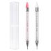 Sularpek Nail Rhinestone Picker  2 Pieces Dual-end Rhinestones Pickup Tool   Wax Pencil for Rhinestones  for Nail Gems Stones Crystals DIY Nail Art Crafts(White  Pink)