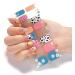 Buy Stick-On Nail Polish Stripes - Full & Half Hardened Gel Glitter & Marble Designs - ZE0242 | International Shipping Available - Buy Online on SooperMarket.com